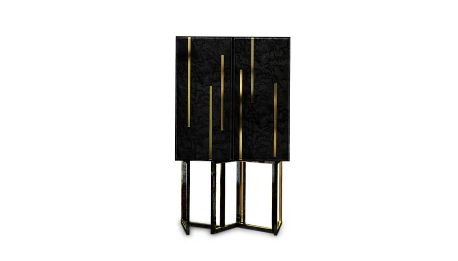 obrazek 1 Designerski kredens - mosiężne akcenty - Porus Studio