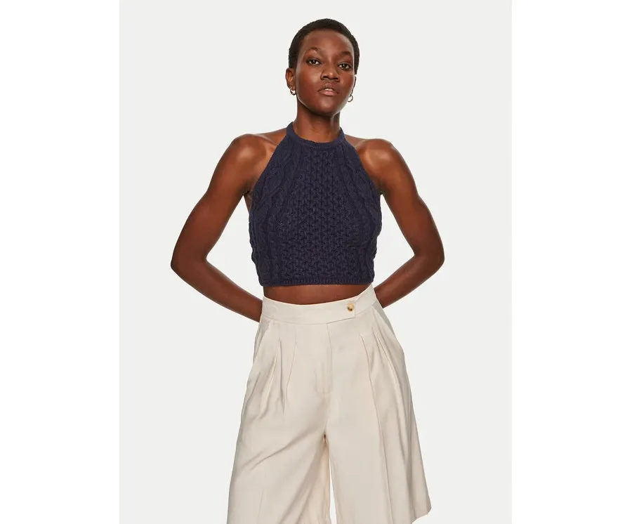 obrazek 1 STAUD Bluzka Lori R24P3136CA Granatowy Regular Fit