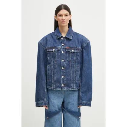 Zdjęcie Martine Rose kurtka jeansowa Extreme Shoulder Denim kolor granatowy przejściowa oversize 251WD08514