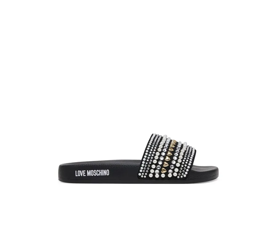obrazek 1 LOVE MOSCHINO Klapki JA28352G0MJAA000 Czarny
