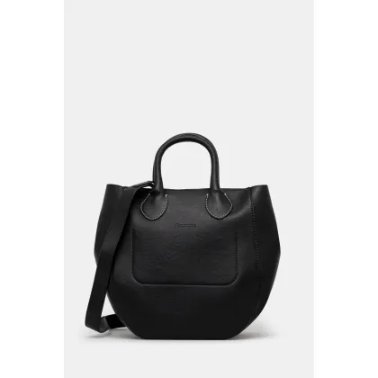 Zdjęcie JW Anderson torebka skórzana Small Punch Tote kolor czarny HB0680.LA0250.999
