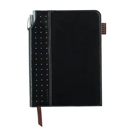 Zdjęcie Czarny notes Journal z długopisem - w dwóch wymiarach!