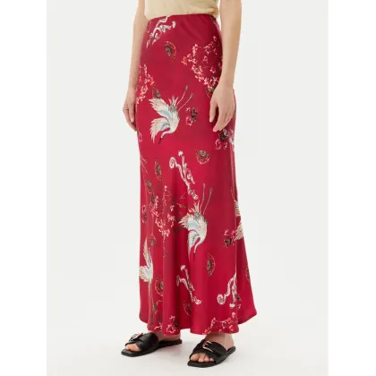 Zdjęcie ViCOLO Spódnica maxi TD0472 Bordowy Slim Fit