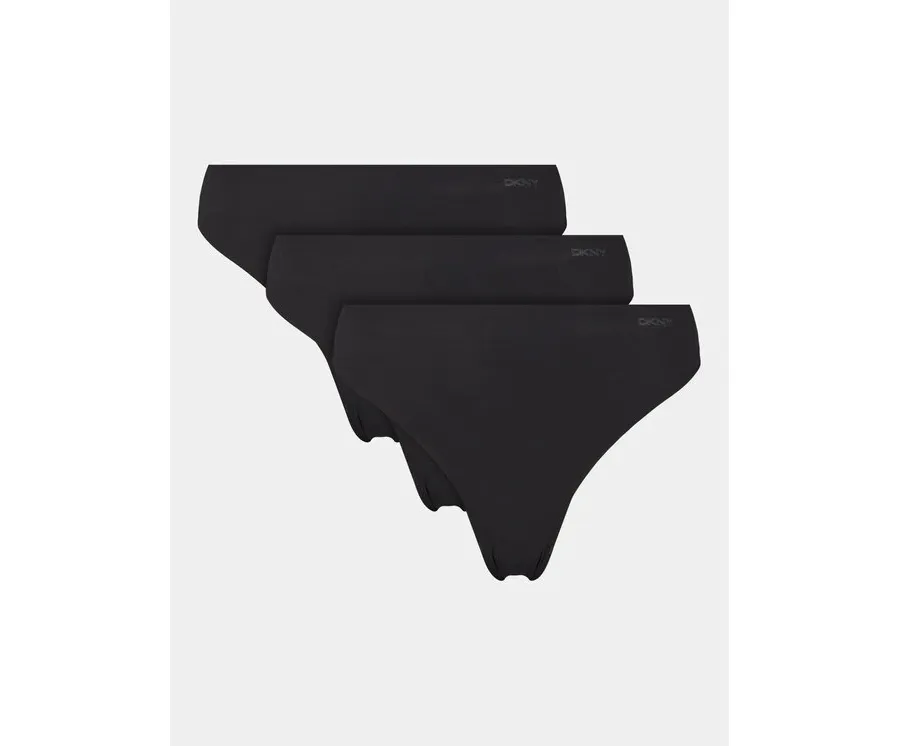 obrazek 1 DKNY Komplet 3 par stringów DK5026BP3 Czarny