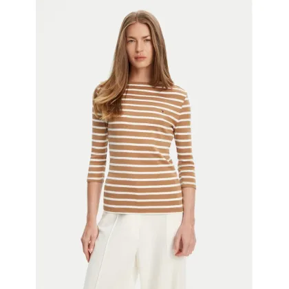 Zdjęcie Tommy Hilfiger Bluzka New Cody WW0WW40589 Brązowy Slim Fit