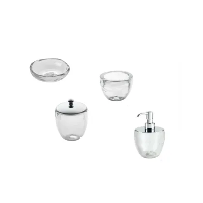 Zdjęcie Kryształowy pojemnik z pokrywką do stylowej łazienki - Stilhaus