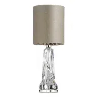 Picture Italian crystal table lamp with a mirror shade inside - Il Paralume Marina
