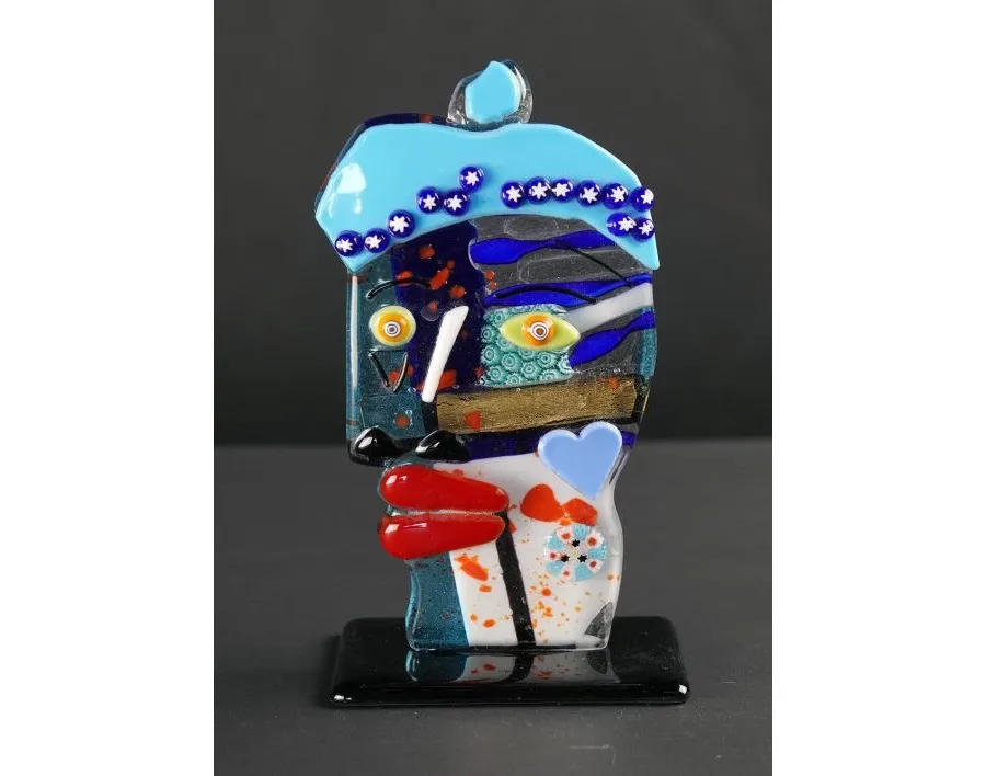 obrazek 1 Szykowna rzeźba Picasso Pop Art Abstrakcyjne szkło Murano