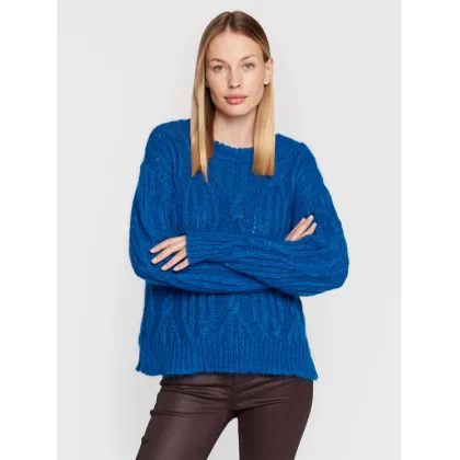 Zdjęcie TWINSET Sweter 222TT334 Granatowy Relaxed Fit