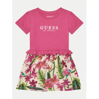 Zdjęcie Guess Sukienka codzienna K5GK08 K6YW4 Różowy Regular Fit