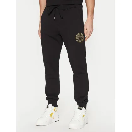 Zdjęcie Versace Jeans Couture Spodnie dresowe 78GAAT00 Czarny Regular Fit