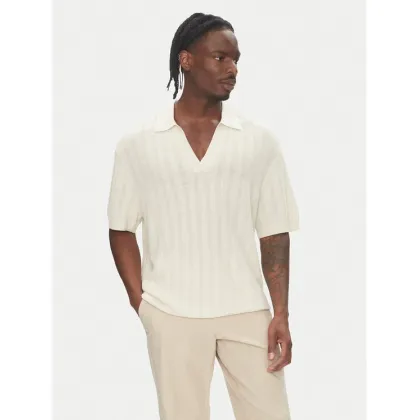 Zdjęcie Tommy Hilfiger Polo F1 Movie MW0MW41384 Beżowy Regular Fit