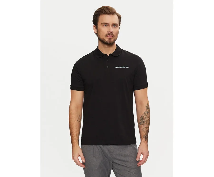 obrazek 1 KARL LAGERFELD Polo 745094 551225 Czarny Regular Fit