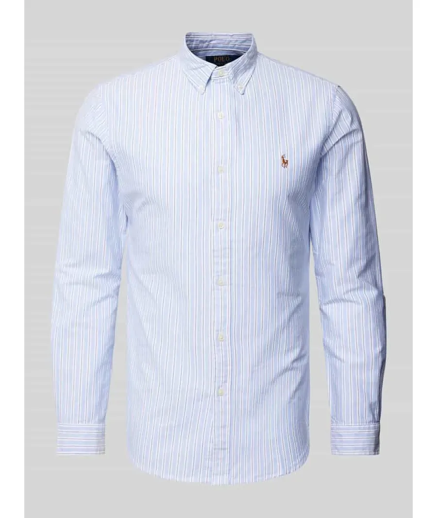 obrazek 1 Koszula casualowa o kroju slim fit z kołnierzykiem typu button down