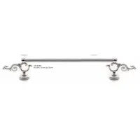 Picture Brass towel rack with decorative cast decorative element - Il Paralume Marina