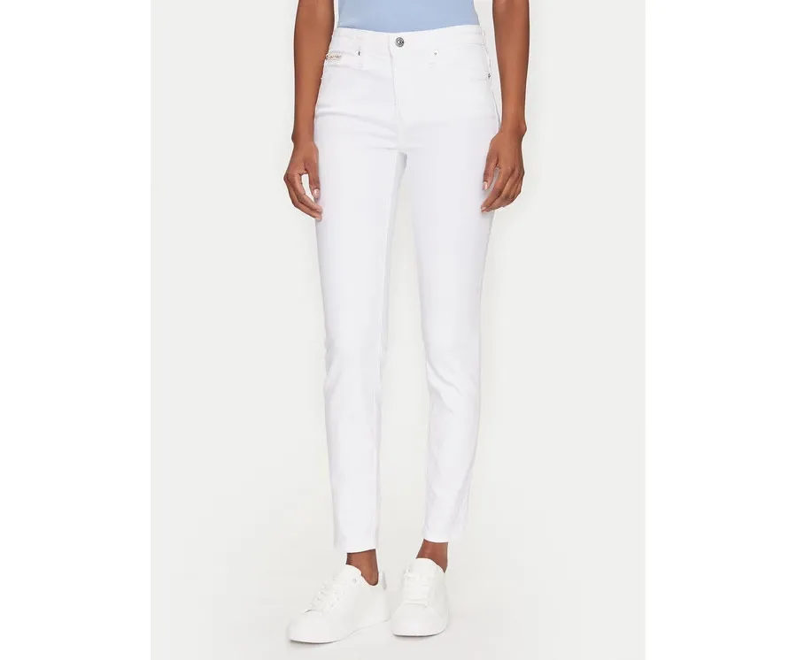 obrazek 1 Calvin Klein Jeans Jeansy J20J225120 Biały Skinny Fit