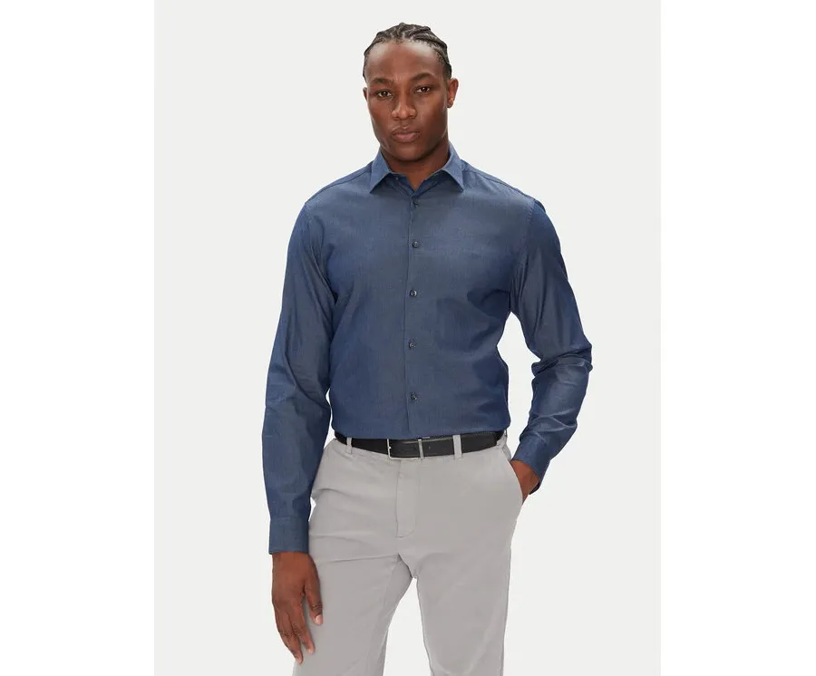 obrazek 1 Calvin Klein Koszula LV019EU024 Granatowy Slim Fit