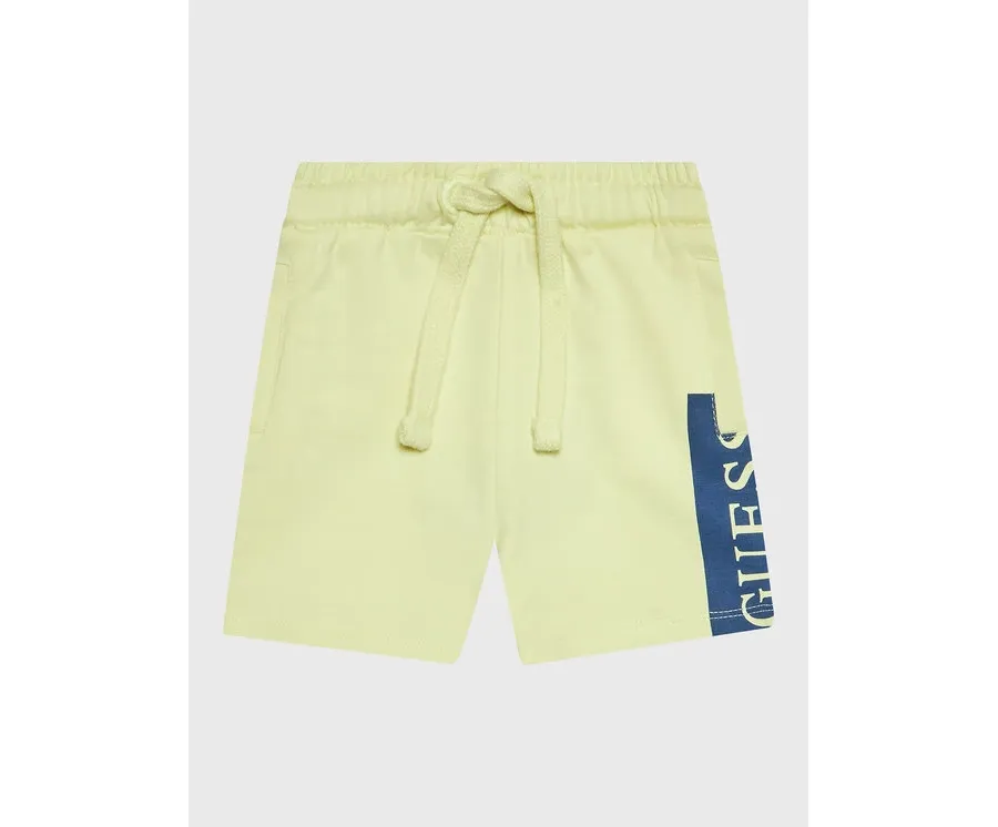 obrazek 1 Guess Szorty sportowe N3GD03 KA6R0 Żółty Relaxed Fit