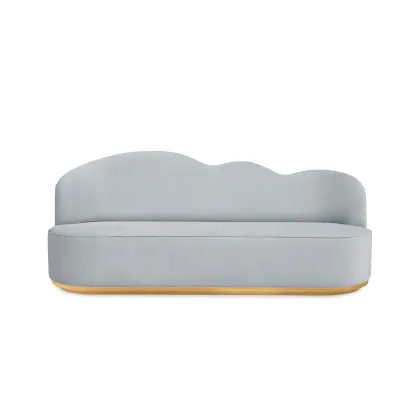 Zdjęcie Luksusowa szara sofa chmurka dla dzieci