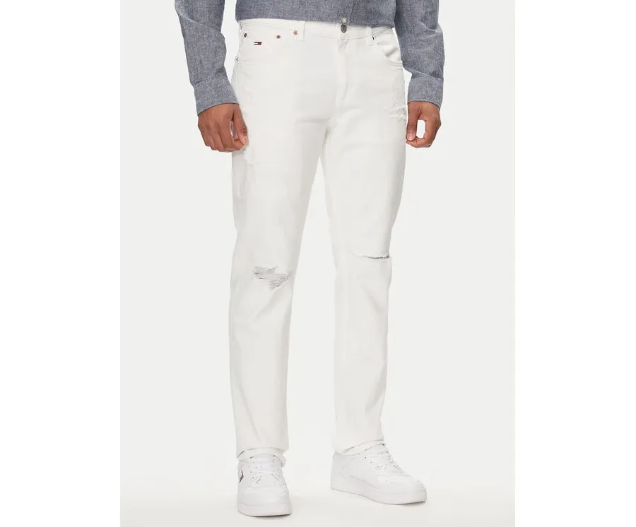 obrazek 1 Tommy Jeans Jeansy Ryan DM0DM18761 Biały Straight Fit