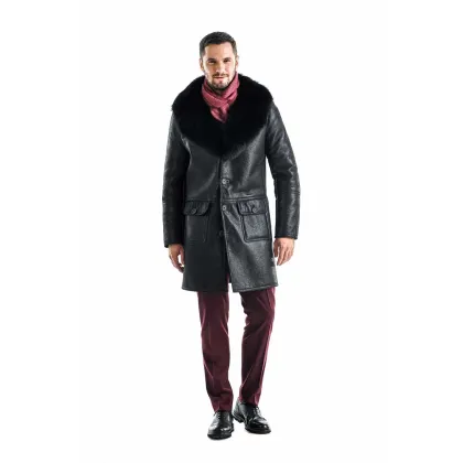 Picture Natural coat for men made of lambskin - A&A Vesa