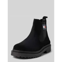 Zdjęcie Buty chelsea ze skóry z naszywką z logo