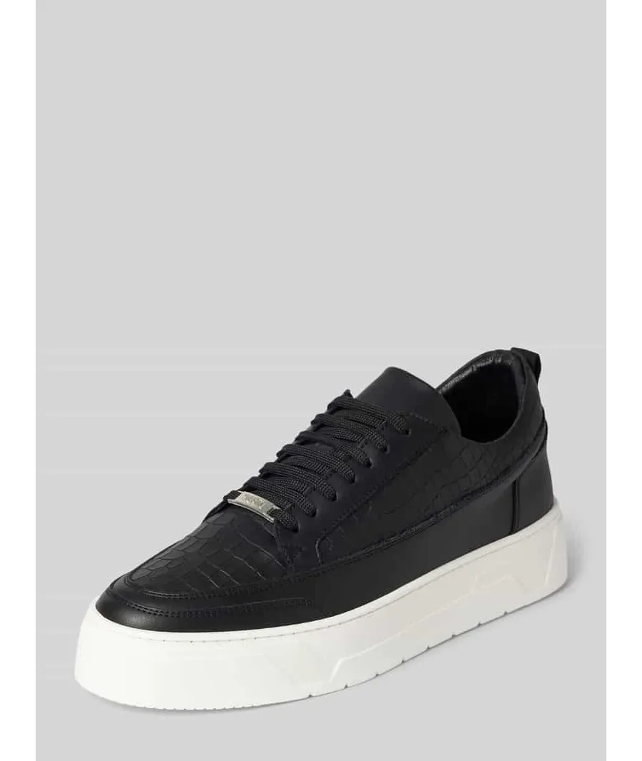 obrazek 1 Sneakersy ze skóry z detalem z logo model ‘FLINT’