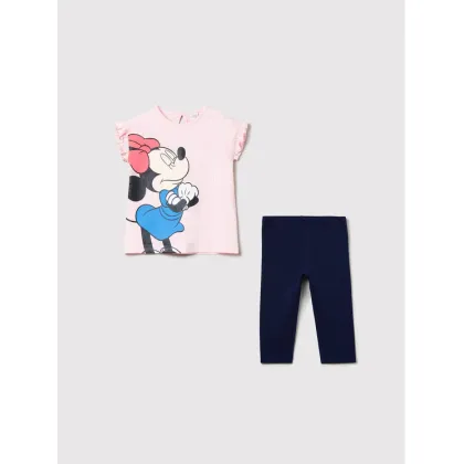 Zdjęcie OVS Komplet t-shirt i legginsy DISNEY 1487486 Różowy Regular Fit