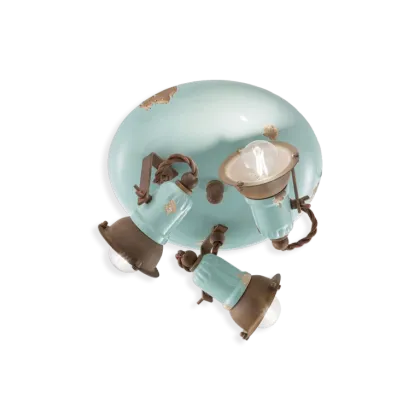 Zdjęcie Stylowa włoska lampa sufitowa-plafoniera Loft