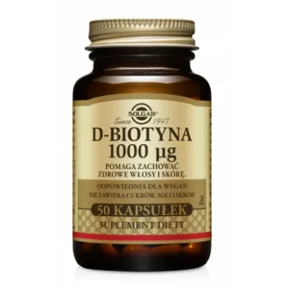 Zdjęcie Solgar D-biotyna 1000 mcg tabletki