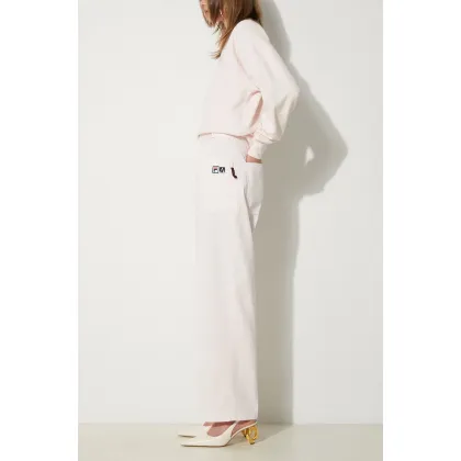 Zdjęcie Fila spodnie bawełniane Fila x Aries Pant kolor różowy proste high waist 42PS24PA010122690227