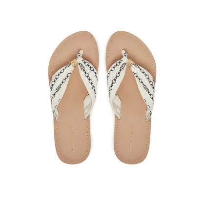 Zdjęcie Tommy Hilfiger Japonki Th Chain Print Elevated Sandal FW0FW08519 Biały