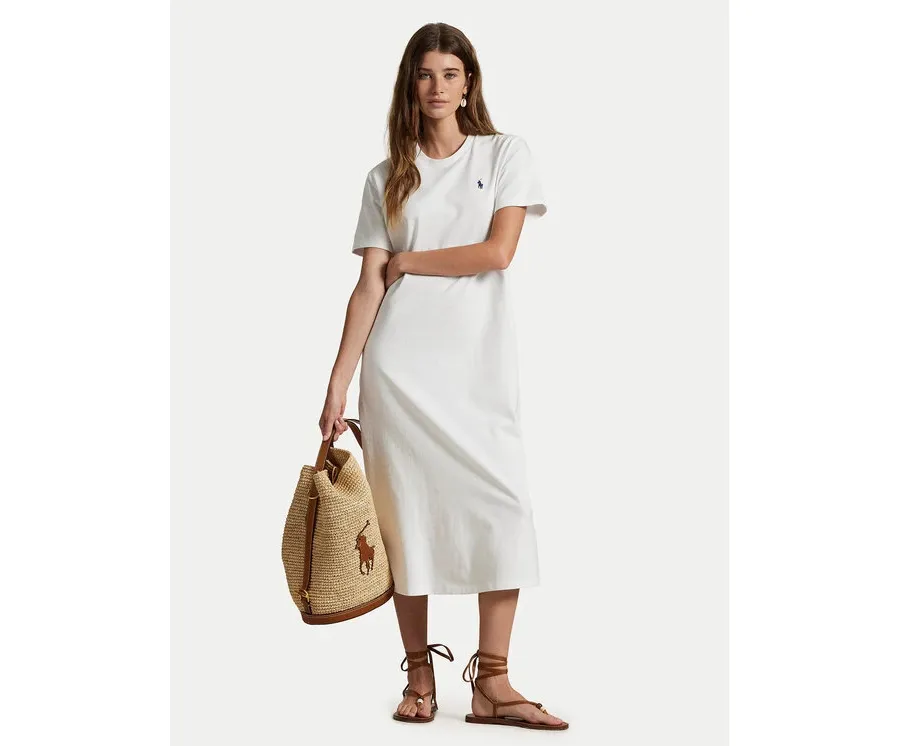 obrazek 1 Polo Ralph Lauren Sukienka codzienna 211971066002 Biały Straight Fit