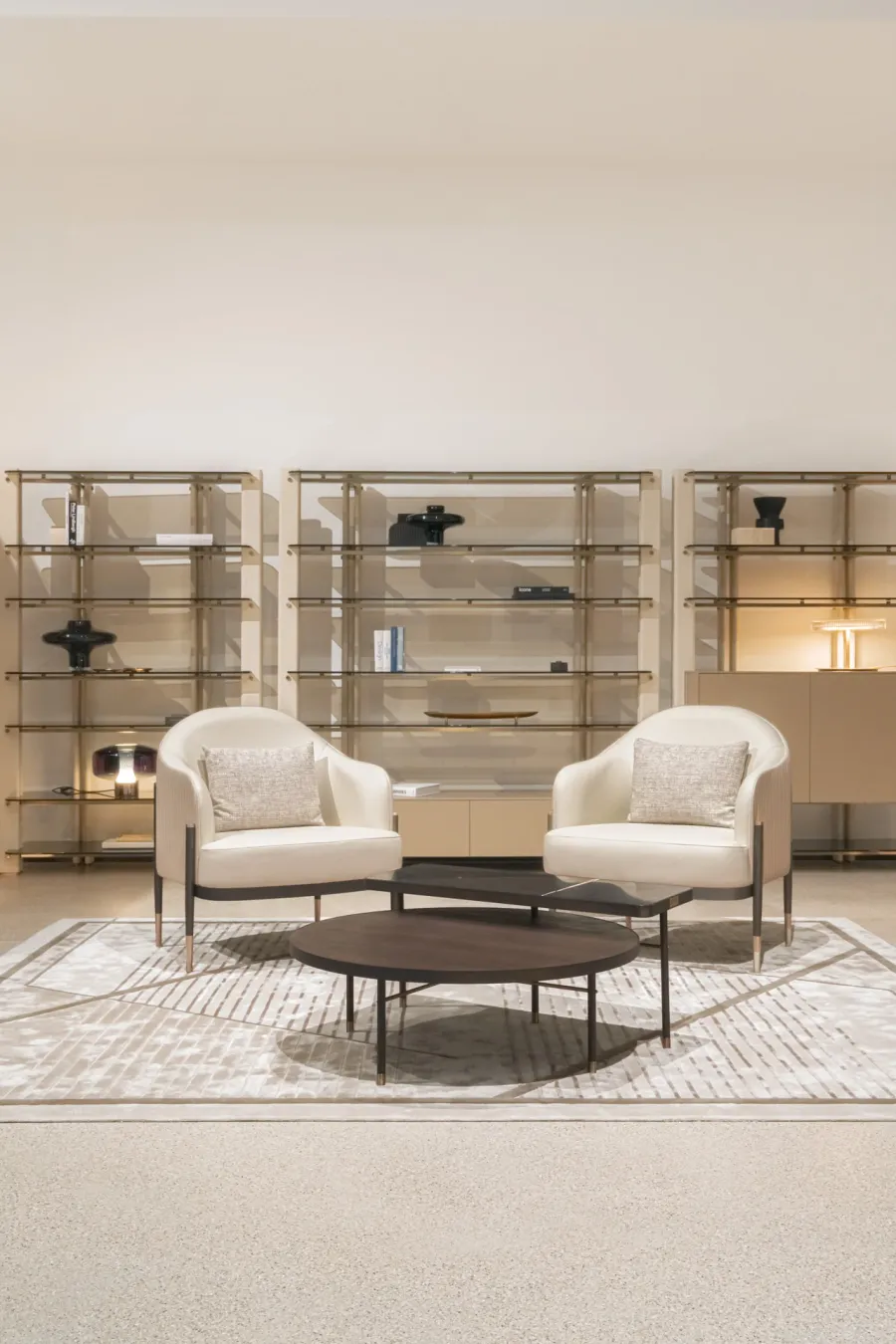 obrazek 17 Wspaniała włoska modernistyczna biblioteczka do salonu lub gabinetu