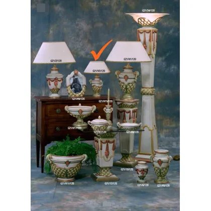 Zdjęcie Wyjątkowa ceramiczna lampka do salonu lub gabinetu