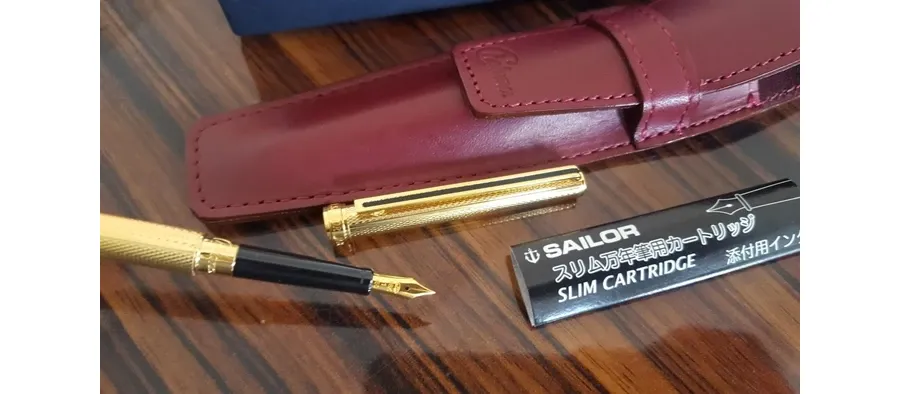 obrazek 5 Sailor Chalana Barley Black Pióro Wieczne Pozłacane 24k