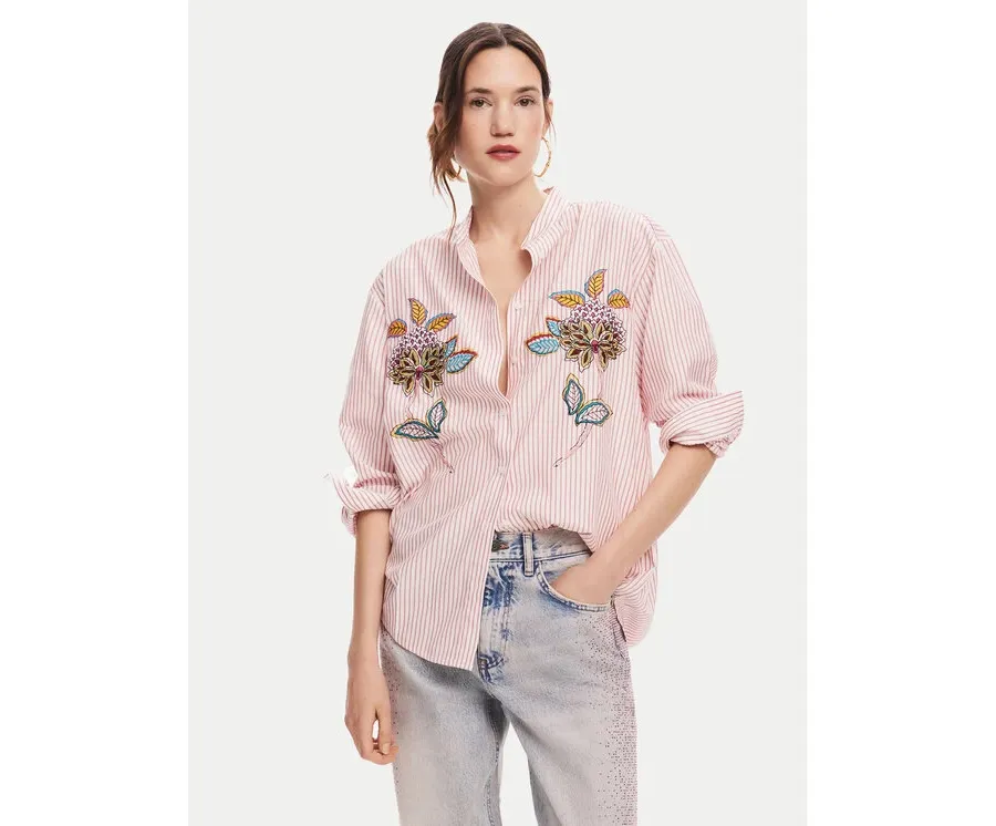 obrazek 1 Desigual Koszula Nagano 24WWCW40 Różowy Regular Fit