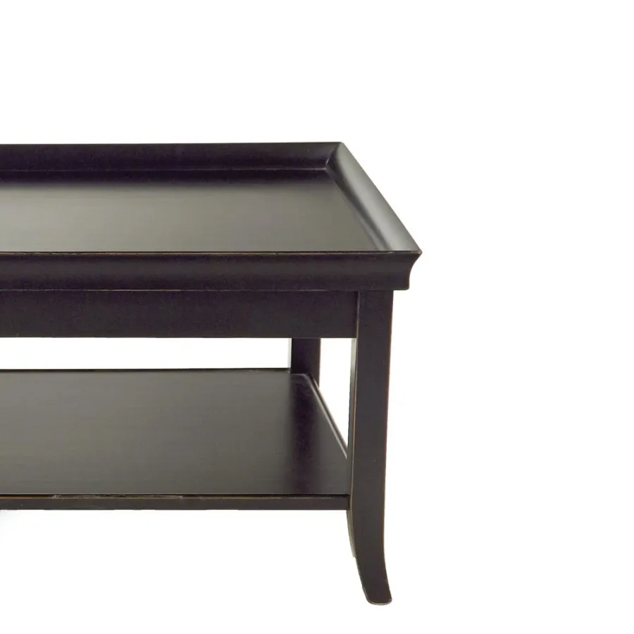 obrazek 2 Klasyczny  stolik kawowy z litego drewna H.45xL.130xP.70 cm
