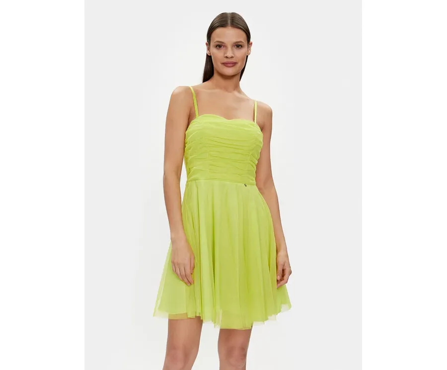 obrazek 1 Rinascimento Sukienka koktajlowa CFC0117833003 Zielony A-Line Fit