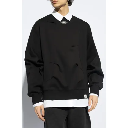 Zdjęcie Ader Error bluza Sweatshirt męska kolor czarny z aplikacją BN01SSSW0103
