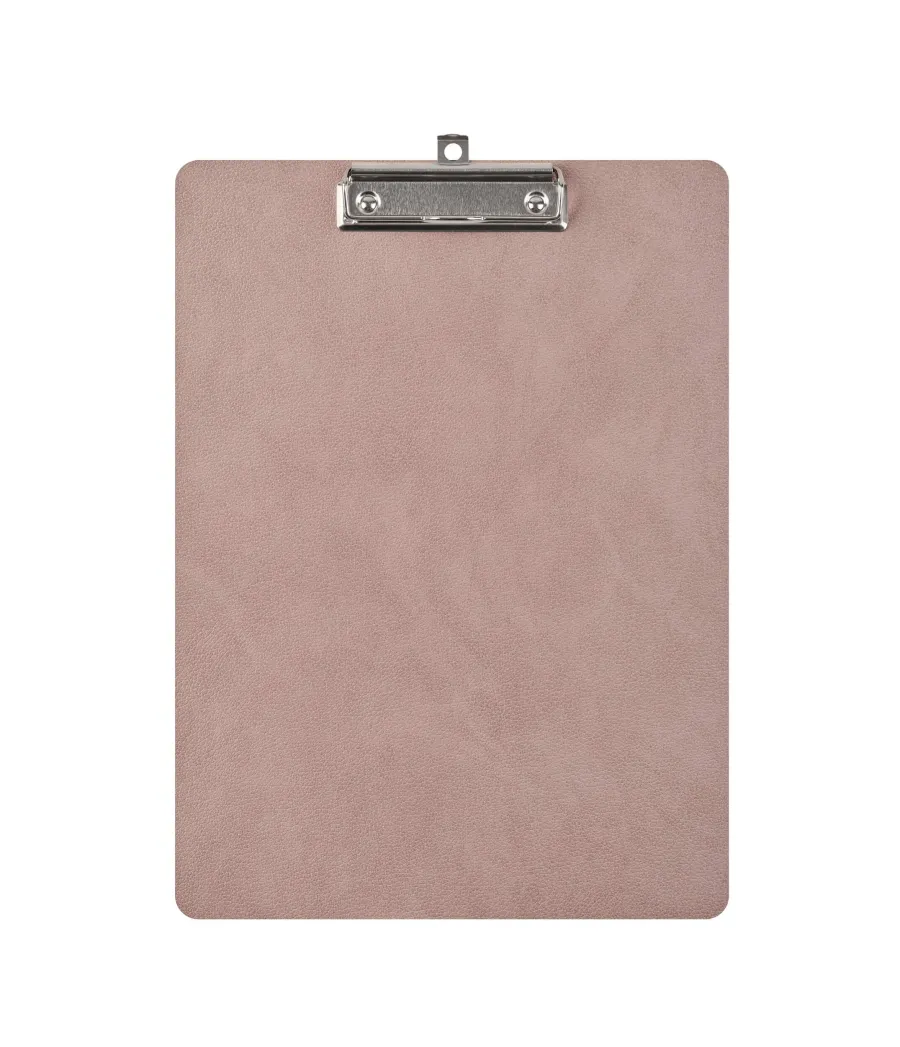 obrazek 1 Clipboard A4 23х31 cm ze skóry w kolorze szaroróżowym