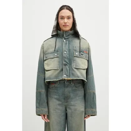 Zdjęcie Martine Rose kurtka Cut Denim Jacket damska kolor niebieski przejściowa oversize 236WD02501
