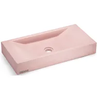 Picture Original washbasin 60 cm SIRIUS BASIC – very light brick red, without decor, matte varnish