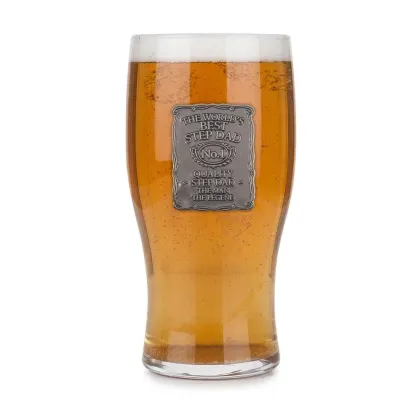 Zdjęcie Kufel z cynowym kartuszem – prezent dla najlepszego ojczyma