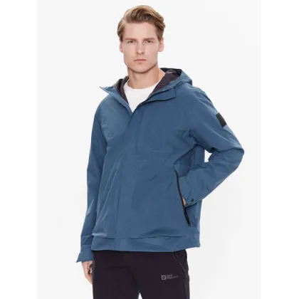 Zdjęcie Jack Wolfskin Kurtka przeciwdeszczowa Goldgewann 1115761 Niebieski Regular Fit