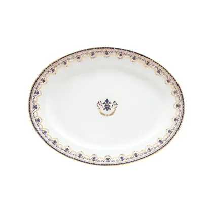 Zdjęcie Zjawiskowy talerz owalny Mozart z porcelany