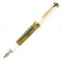 Picture Pelikan Souveran M400 Tortoiseshell White EF fountain pen