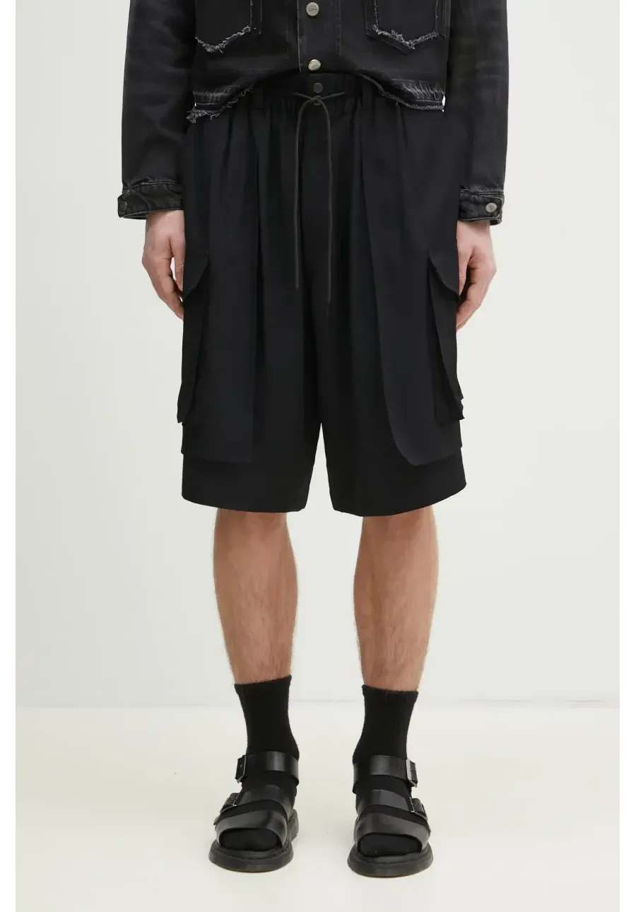 obrazek 1 Y-3 szorty Rayon Twill Shorts męskie kolor czarny JD1482