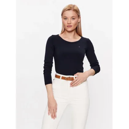 Zdjęcie Tommy Hilfiger Bluzka WW0WW38869 Granatowy Slim Fit