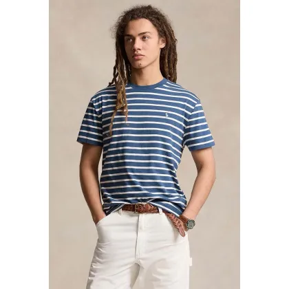 Zdjęcie Polo Ralph Lauren t-shirt bawełniany męski kolor granatowy wzorzysty 710934662